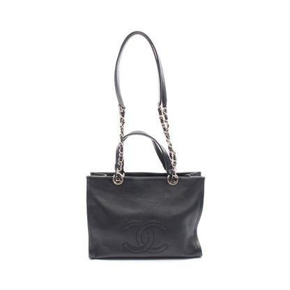 ココマーク チェーンショルダーバッグ レザー ブラック ゴールド金具 2WAY シャネル バッグ CHANEL