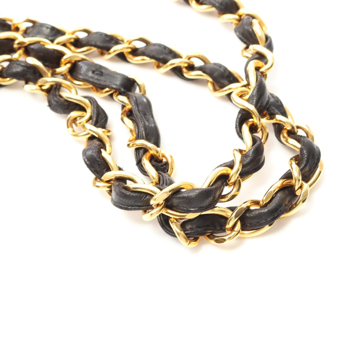 デカマトラッセ 30 シングルフラップ Wチェーンショルダーバッグ ラムスキン ブラック ゴールド金具 シャネル バッグ CHANEL