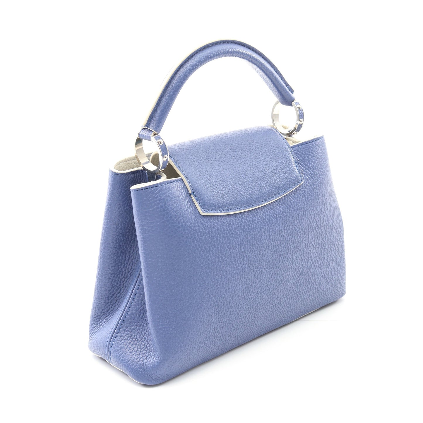 カプシーヌ MM ハンドバッグ レザー パイソン ブルー 2WAY ルイヴィトン バッグ LOUIS VUITTON