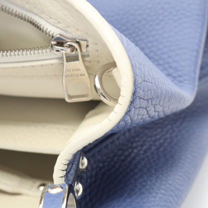 カプシーヌ MM ハンドバッグ レザー パイソン ブルー 2WAY ルイヴィトン バッグ LOUIS VUITTON