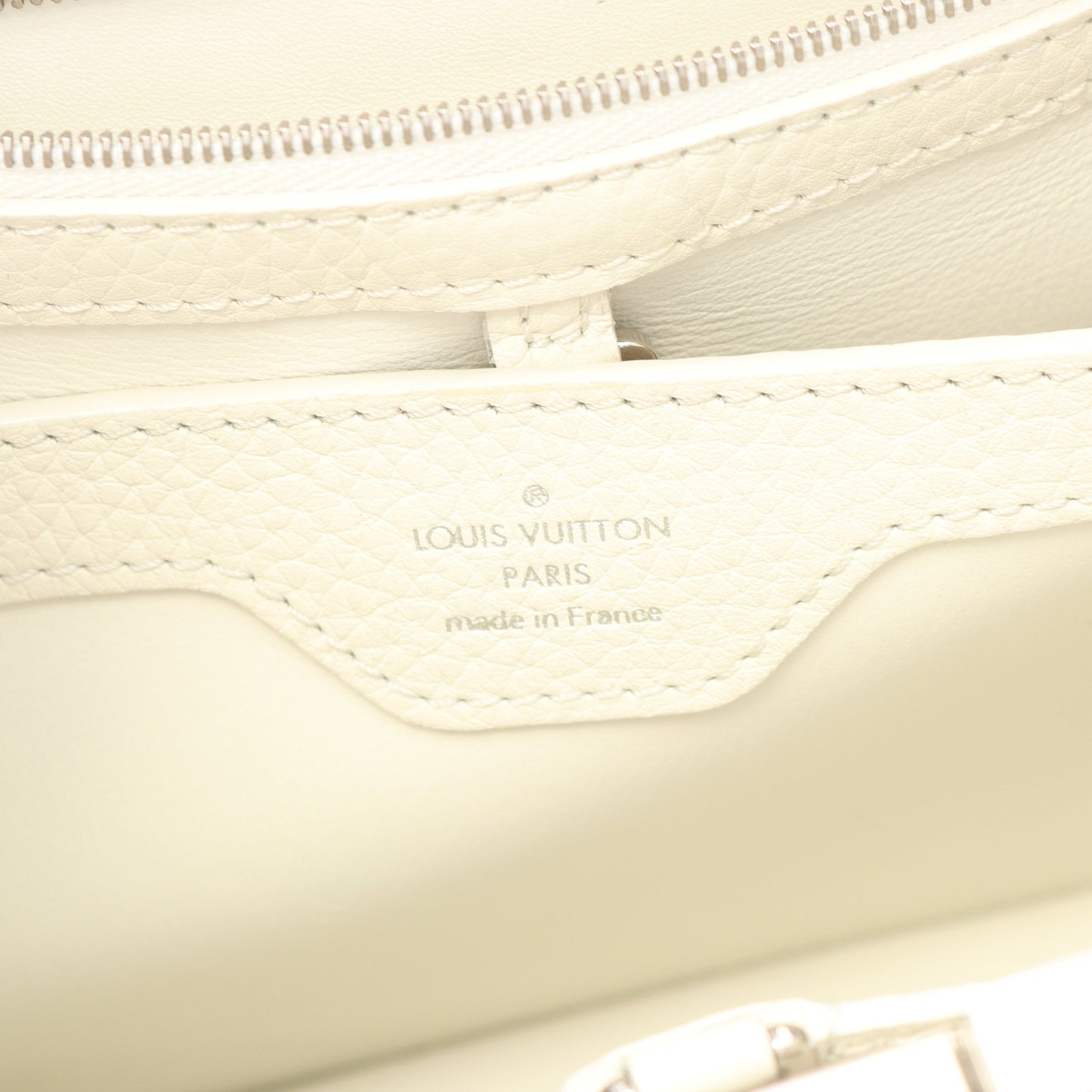 カプシーヌ MM ハンドバッグ レザー パイソン ブルー 2WAY ルイヴィトン バッグ LOUIS VUITTON