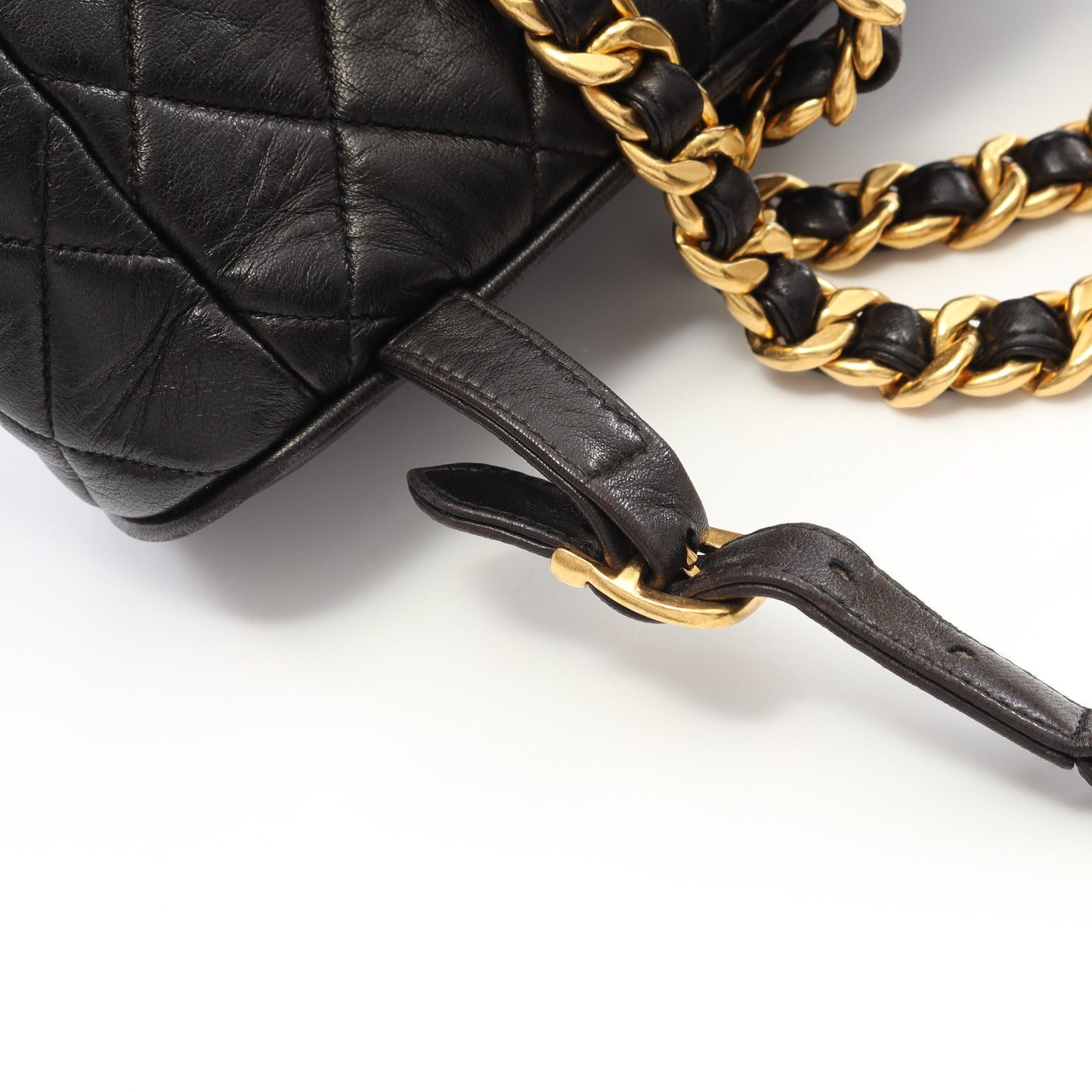 マトラッセ バックパック リュックサック ラムスキン ブラック ゴールド金具 シャネル バッグ CHANEL