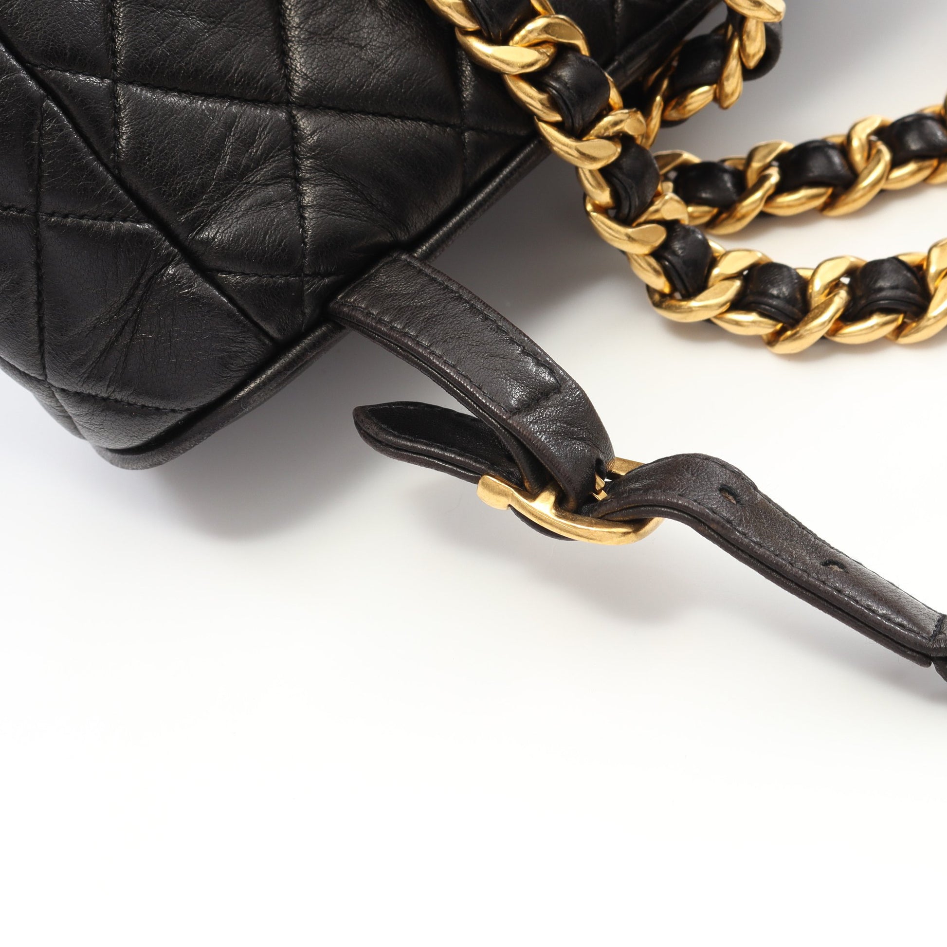 マトラッセ バックパック リュックサック ラムスキン ブラック ゴールド金具 シャネル バッグ CHANEL