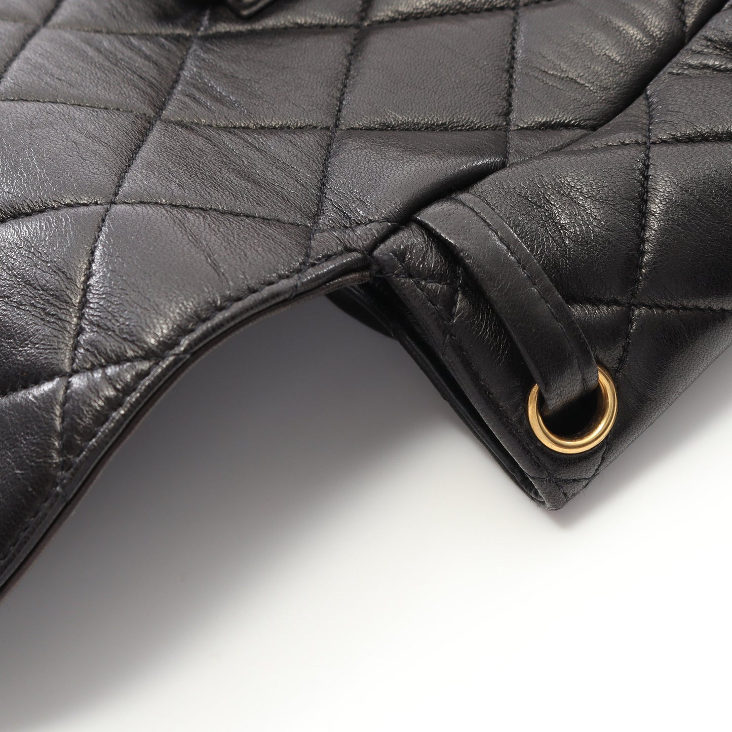 マトラッセ バックパック リュックサック ラムスキン ブラック ゴールド金具 シャネル バッグ CHANEL