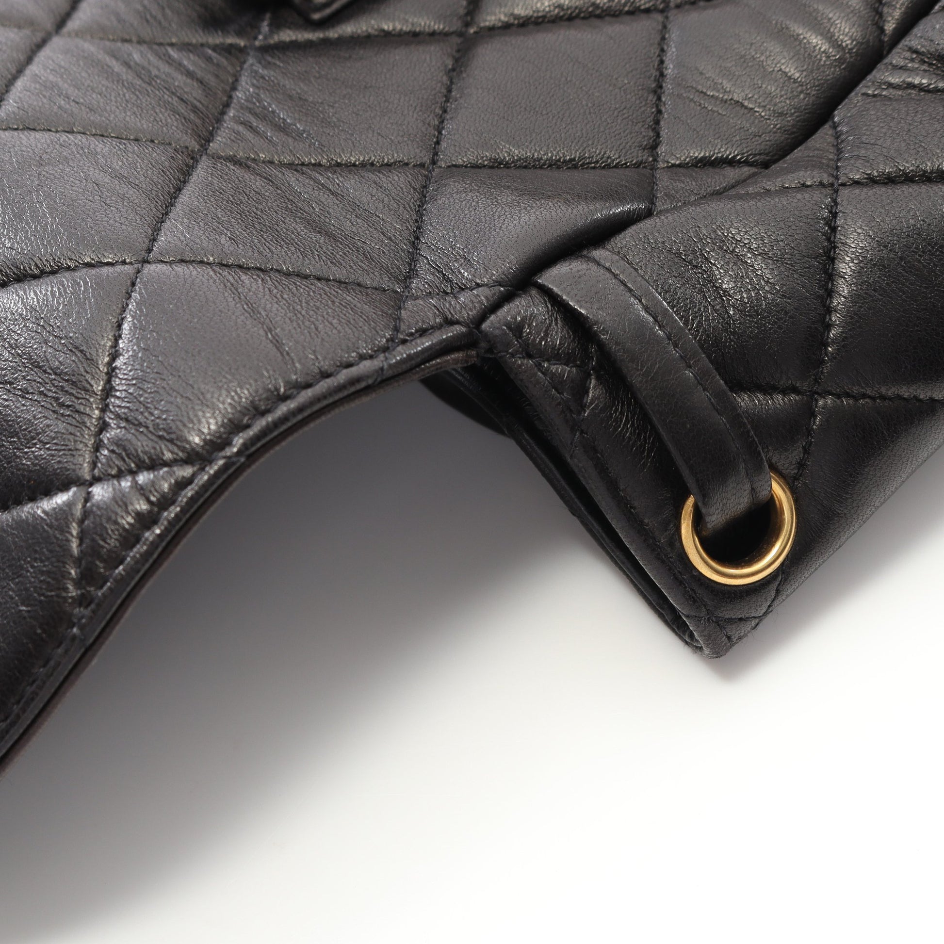 マトラッセ バックパック リュックサック ラムスキン ブラック ゴールド金具 シャネル バッグ CHANEL