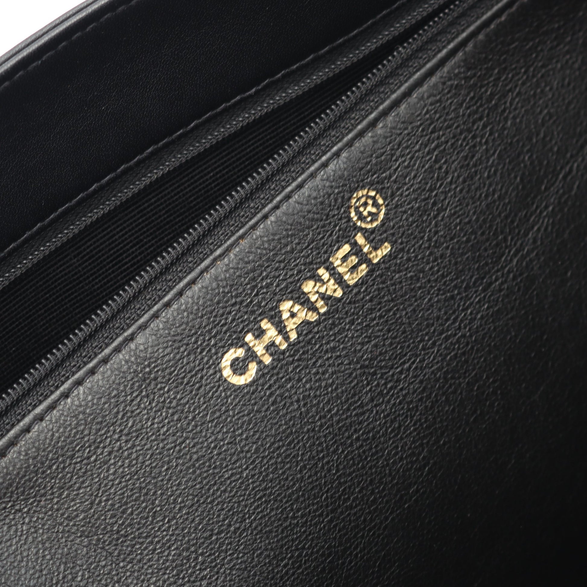 デカココマーク チェーンショルダーバッグ チェーントートバッグ レザー ブラック ゴールド金具 シャネル バッグ CHANEL