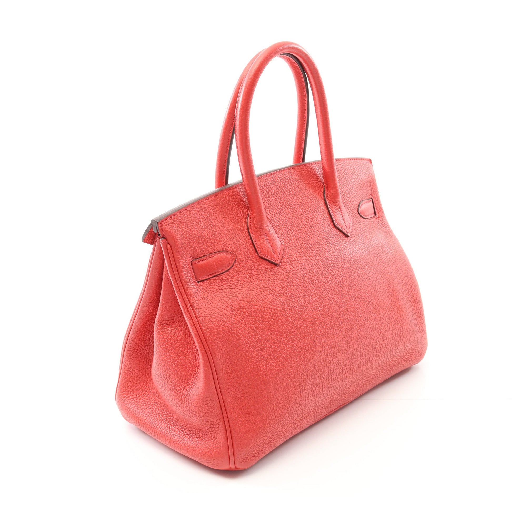 バーキン30 ルージュピヴォワンヌ ハンドバッグ トゴ ピンクレッド ゴールド金具 D刻印 エルメス バッグ HERMES