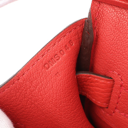 バーキン30 ルージュピヴォワンヌ ハンドバッグ トゴ ピンクレッド ゴールド金具 D刻印 エルメス バッグ HERMES