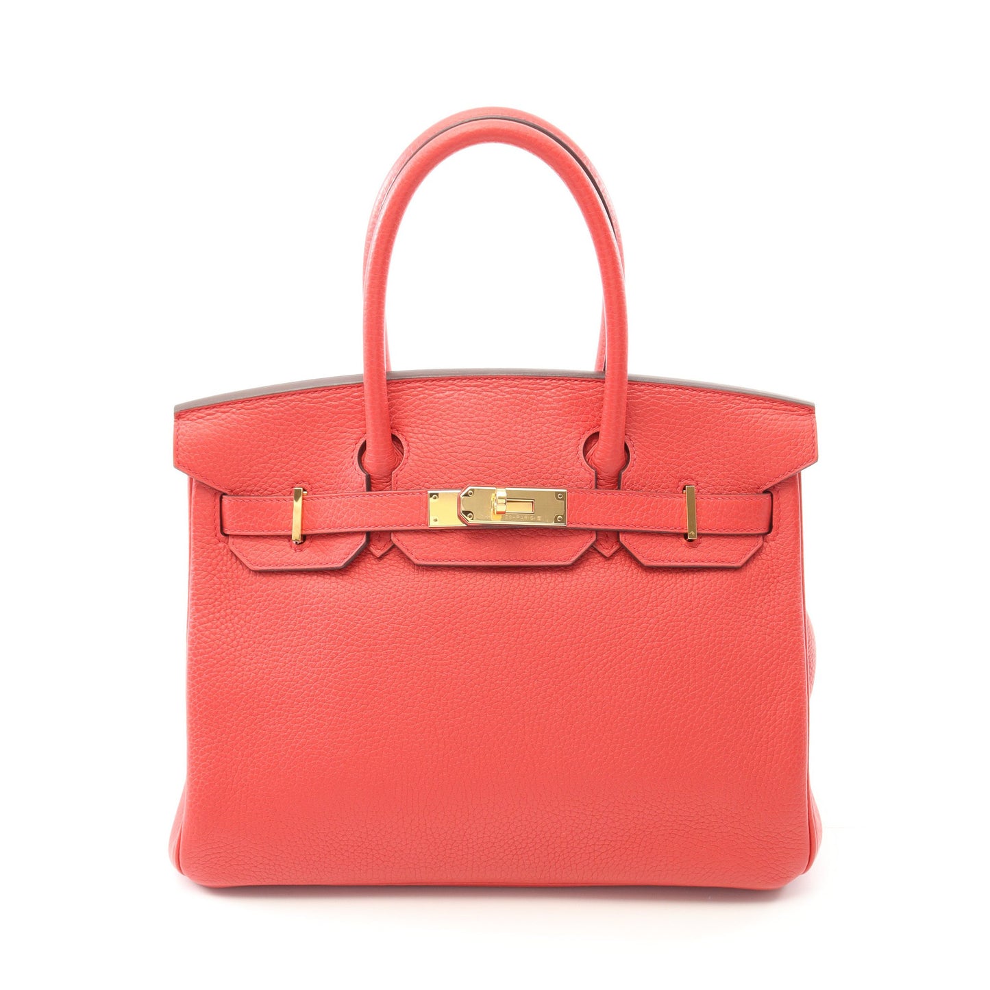 バーキン30 ルージュピヴォワンヌ ハンドバッグ トゴ ピンクレッド ゴールド金具 D刻印 エルメス バッグ HERMES
