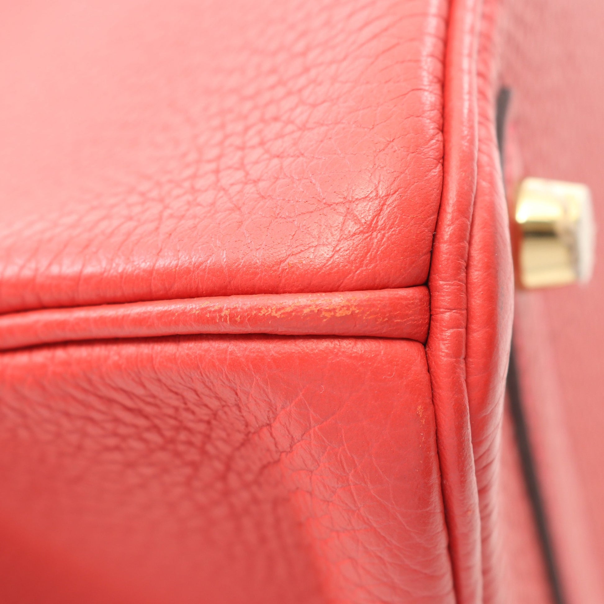 バーキン30 ルージュピヴォワンヌ ハンドバッグ トゴ ピンクレッド ゴールド金具 D刻印 エルメス バッグ HERMES