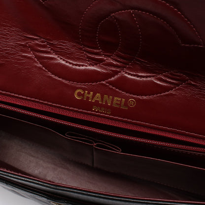 マトラッセ パリ限定 Wフラップ Wチェーンショルダーバッグ ラムスキン ブラック コンビ金具 シャネル バッグ CHANEL