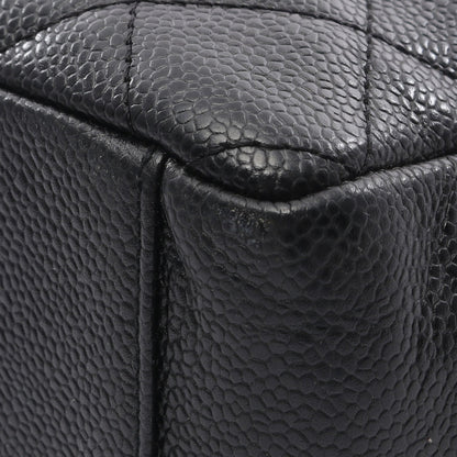マトラッセ PST チェーンショルダーバッグ チェーントートバッグ キャビアスキン ブラック ゴールド金具 シャネル バッグ CHANEL
