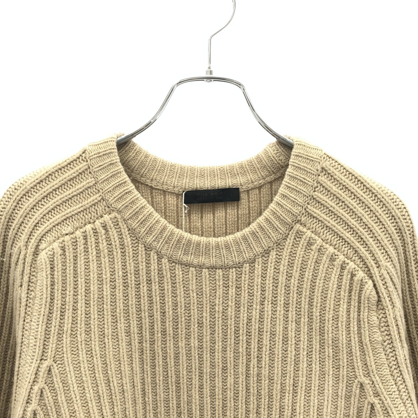 ウール カシミヤ ニット ベージュ ニット ウール ベージュ ザロウ トップス THE ROW