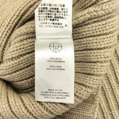 ウール カシミヤ ニット ベージュ ニット ウール ベージュ ザロウ トップス THE ROW