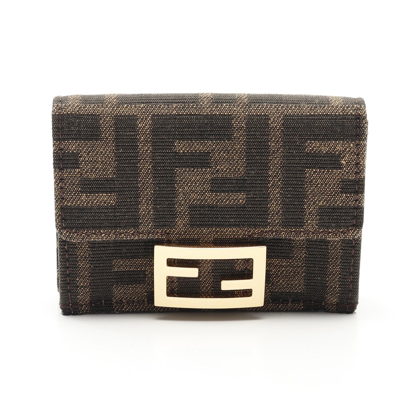 新品同様】フェンディ FENDI ヴィンテージ ズッカ 二つ折り財布  
