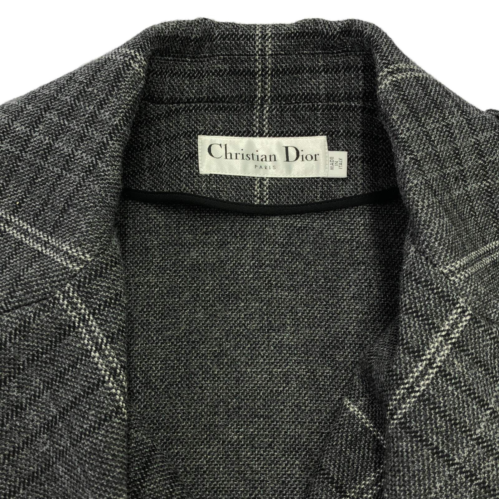 Christian Dior ジャケット グレー 襟 ベルト 美品Christian Dior