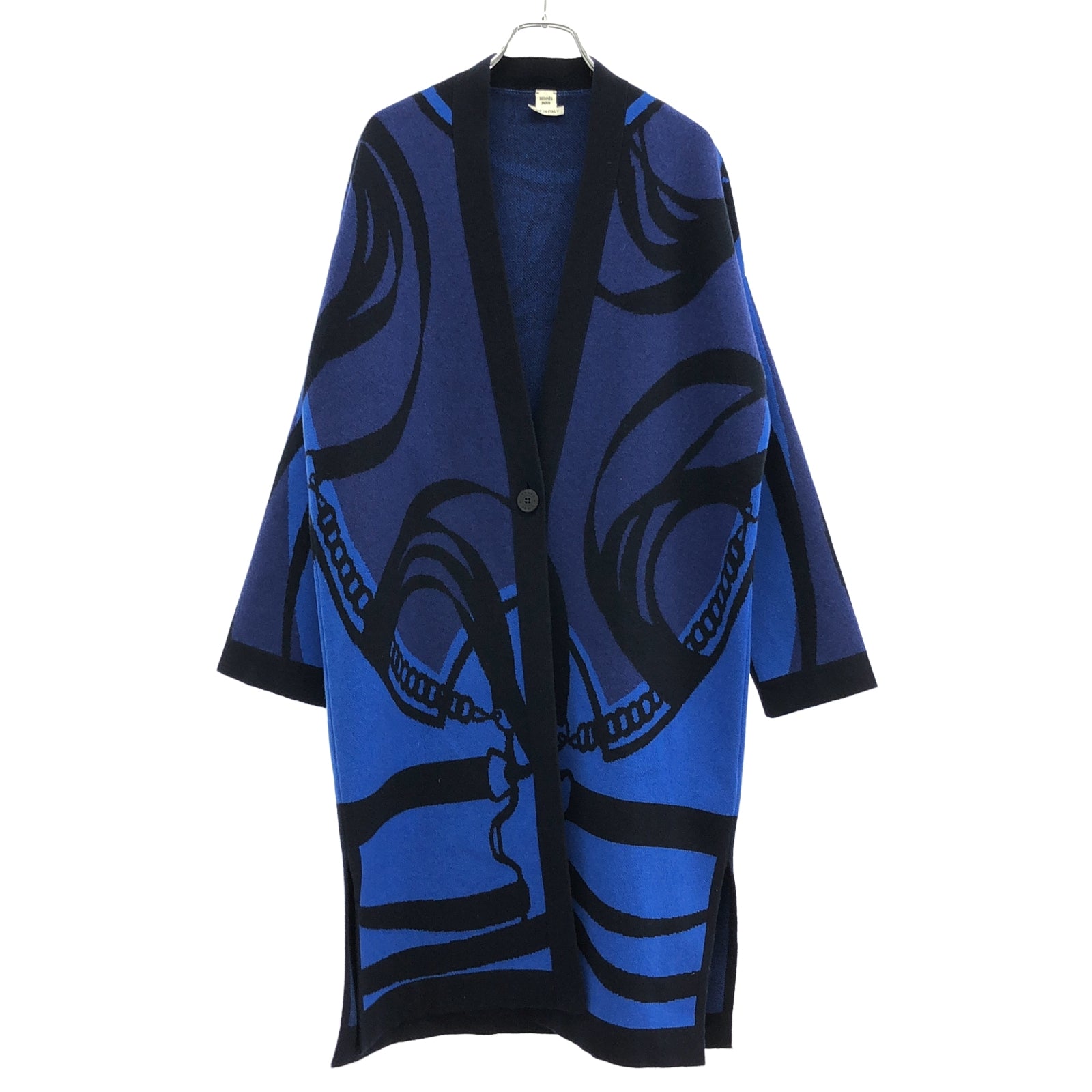 カーディガン カーディガン カシミヤ ブルー エルメス トップス HERMES