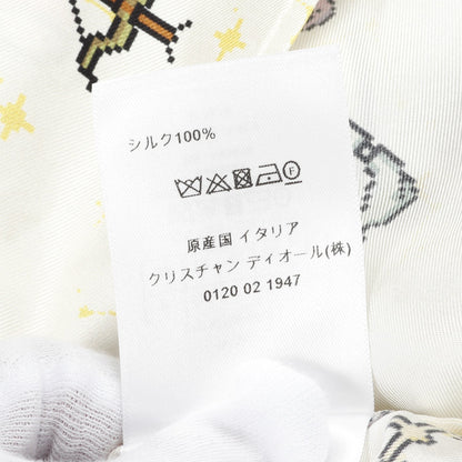 ゾディアック ピクセル シャツ 半袖 シルク オフホワイト クリスチャンディオール トップス Christian Dior