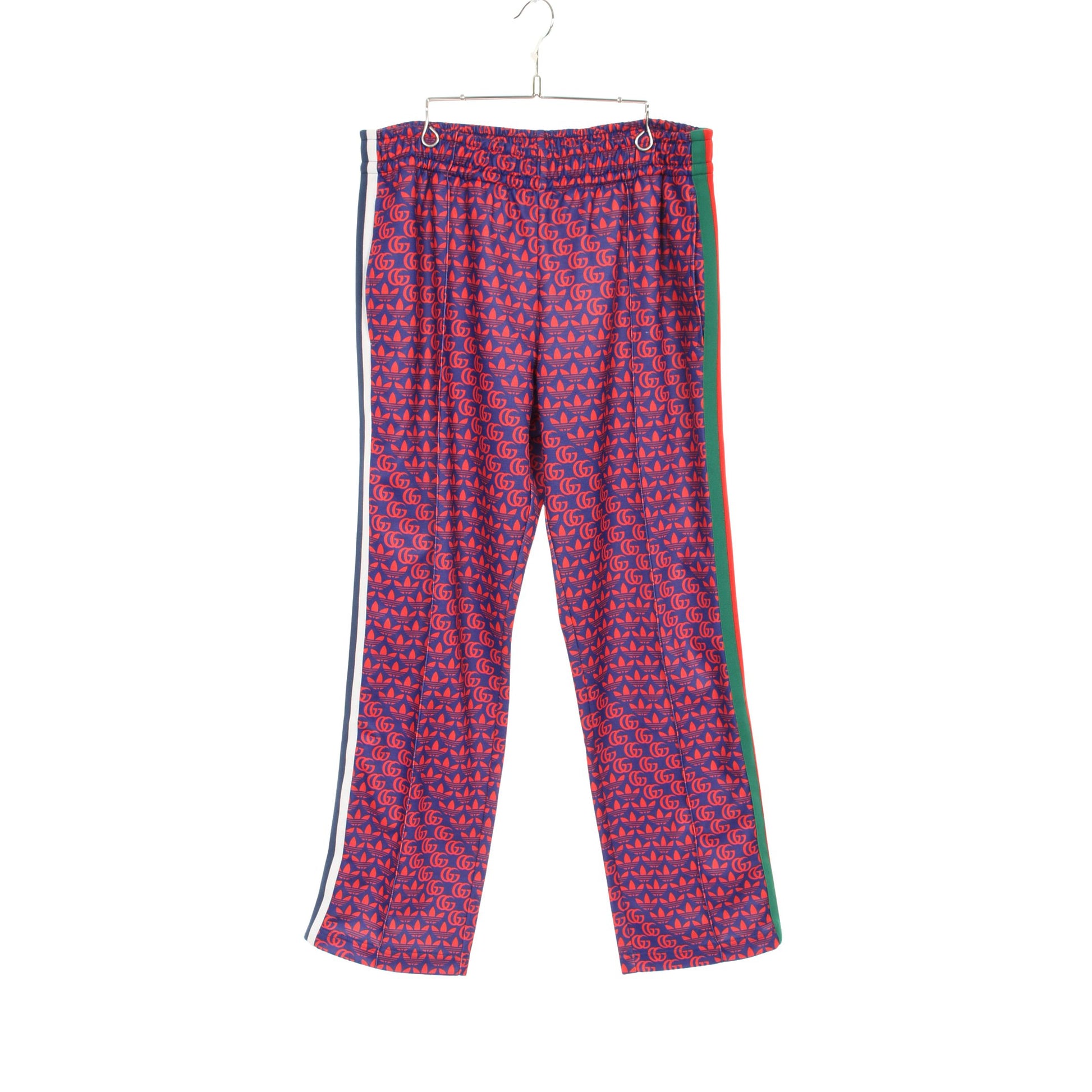 GUCCI × adidas GG パンツ コットン ネイビー レッド グリーン グッチ ボトムス GUCCI