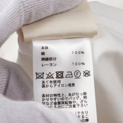 シャツワンピース ノースリーブ コットン ホワイト エルメス ワンピース HERMES