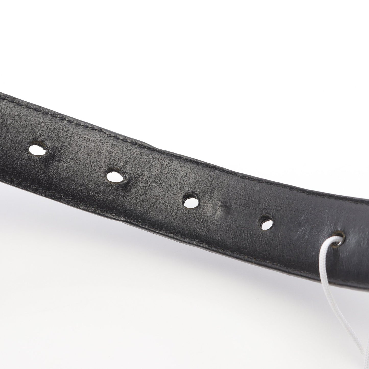 1.0STRAP 1inchスクロールレーベルリベッツ BUCKL MIL FLERKNEE シングルミリタリーフレアニー ベルト レザー ブラック クロムハーツ 財布・小物 Chrome Hearts