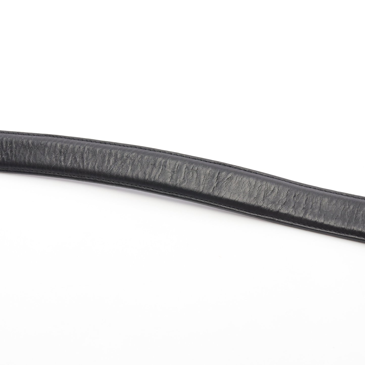 1.0STRAP 1inchスクロールレーベルリベッツ BUCKL MIL FLERKNEE シングルミリタリーフレアニー ベルト レザー ブラック クロムハーツ 財布・小物 Chrome Hearts