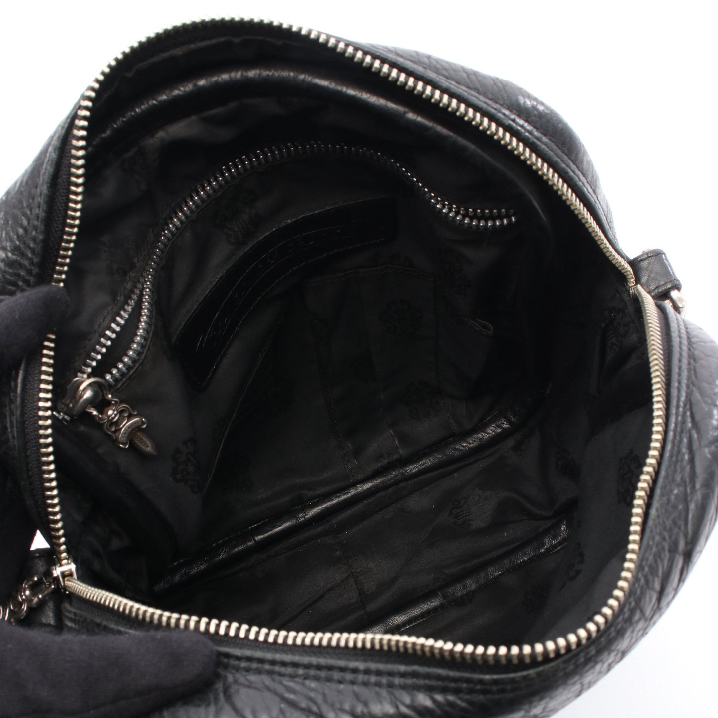 TAKA タカ ショルダーバッグ レザー ブラック クロムハーツ バッグ Chrome Hearts