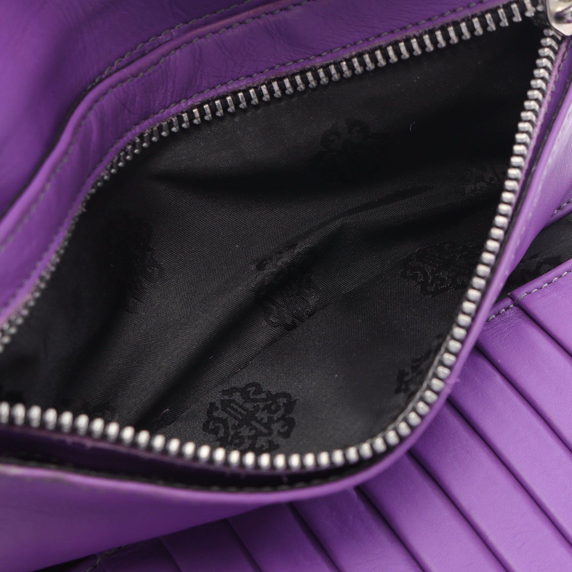 WAVE CROSS BALL ウェーブクロスボールボタン 三つ折り長財布 レザー レッド クロムハーツ 財布・小物 Chrome Hearts
