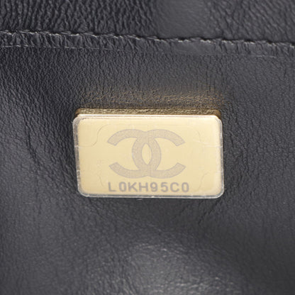 ミニマトラッセ20 チェーンショルダーバッグ レザー ブラック ゴールド金具 2WAY シャネル バッグ CHANEL