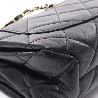 ミニマトラッセ20 チェーンショルダーバッグ レザー ブラック ゴールド金具 2WAY シャネル バッグ CHANEL
