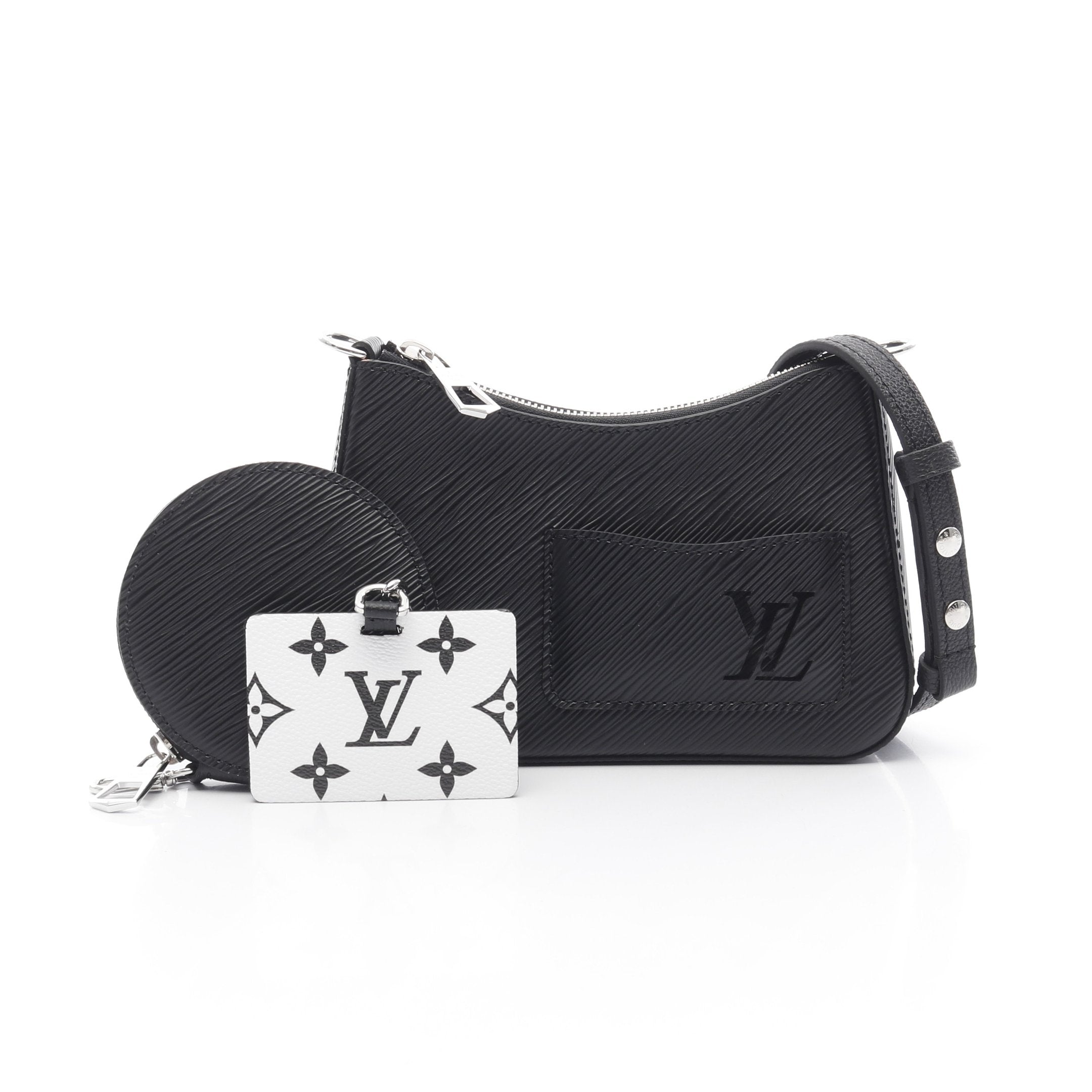 マレリーニ エピ ノワール ハンドバッグ レザー ブラック 2WAY ルイ