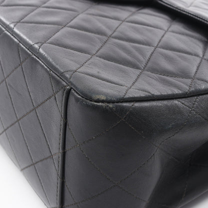 デカマトラッセ34 Wチェーンショルダーバッグ ラムスキン ブラック ゴールド金具 シャネル バッグ CHANEL