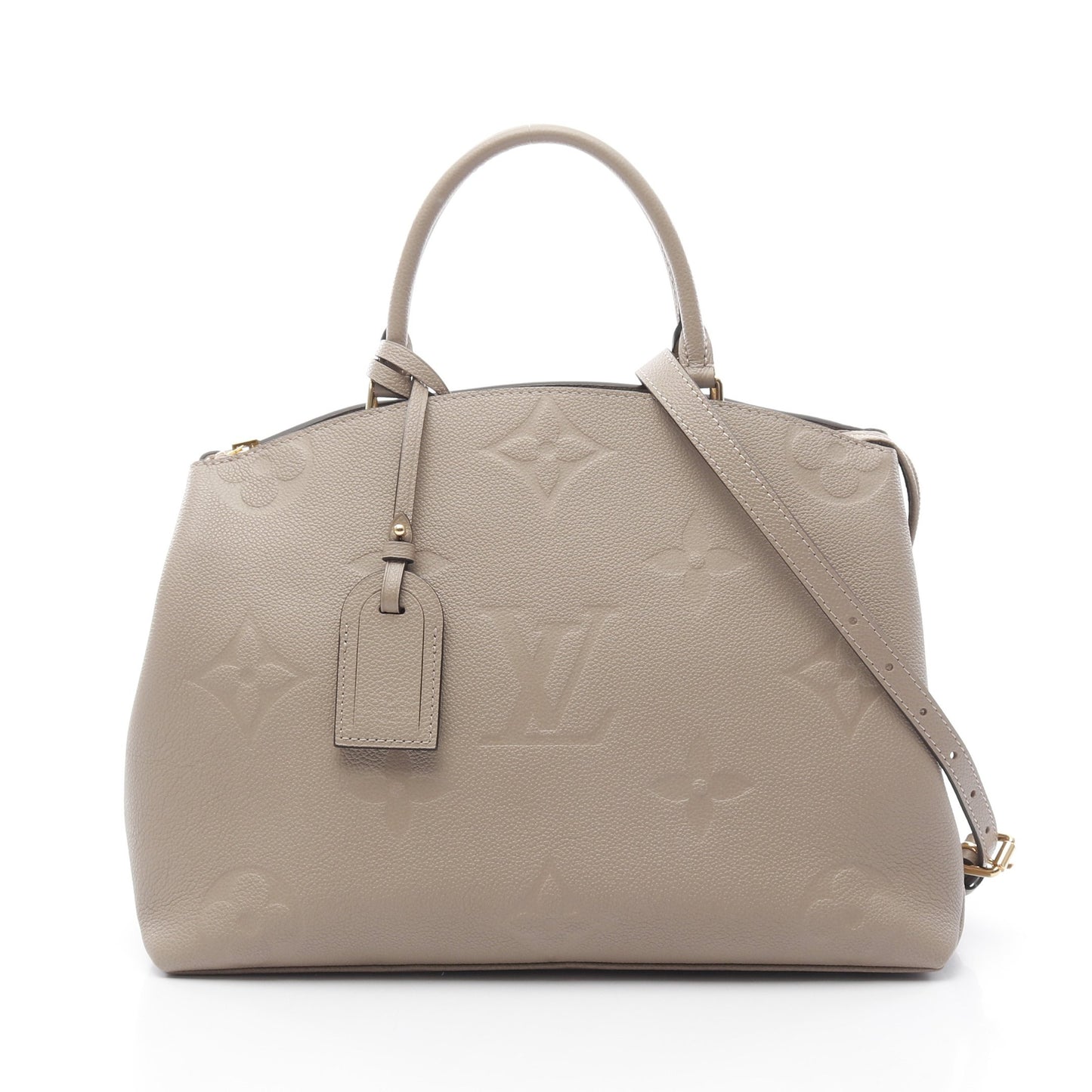 グラン パレMM モノグラムアンプラント トゥルトレール ハンドバッグ レザー グレーベージュ 2WAY ルイヴィトン バッグ LOUIS VUITTON