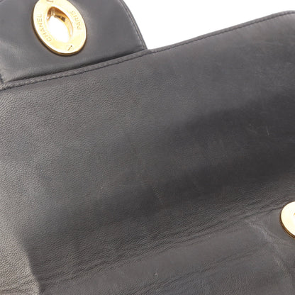 デカマトラッセ30 シングルフラップ Wチェーンショルダーバッグ ラムスキン ブラック ゴールド金具 シャネル バッグ CHANEL