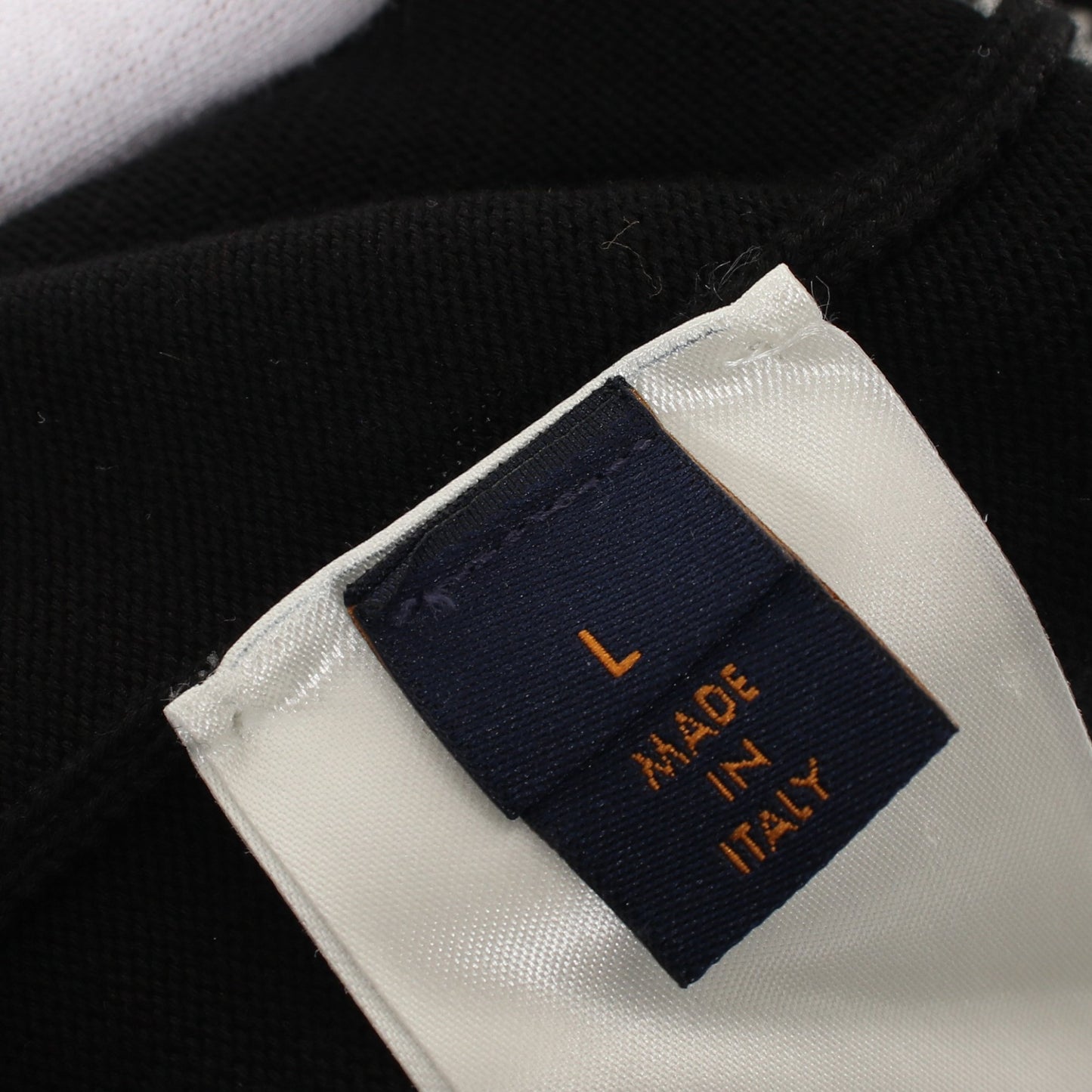 ダミエストライプ ジャガード ニット Tシャツ クルーネック 半袖 コットン ブラック ホワイト ルイヴィトン トップス LOUIS VUITTON