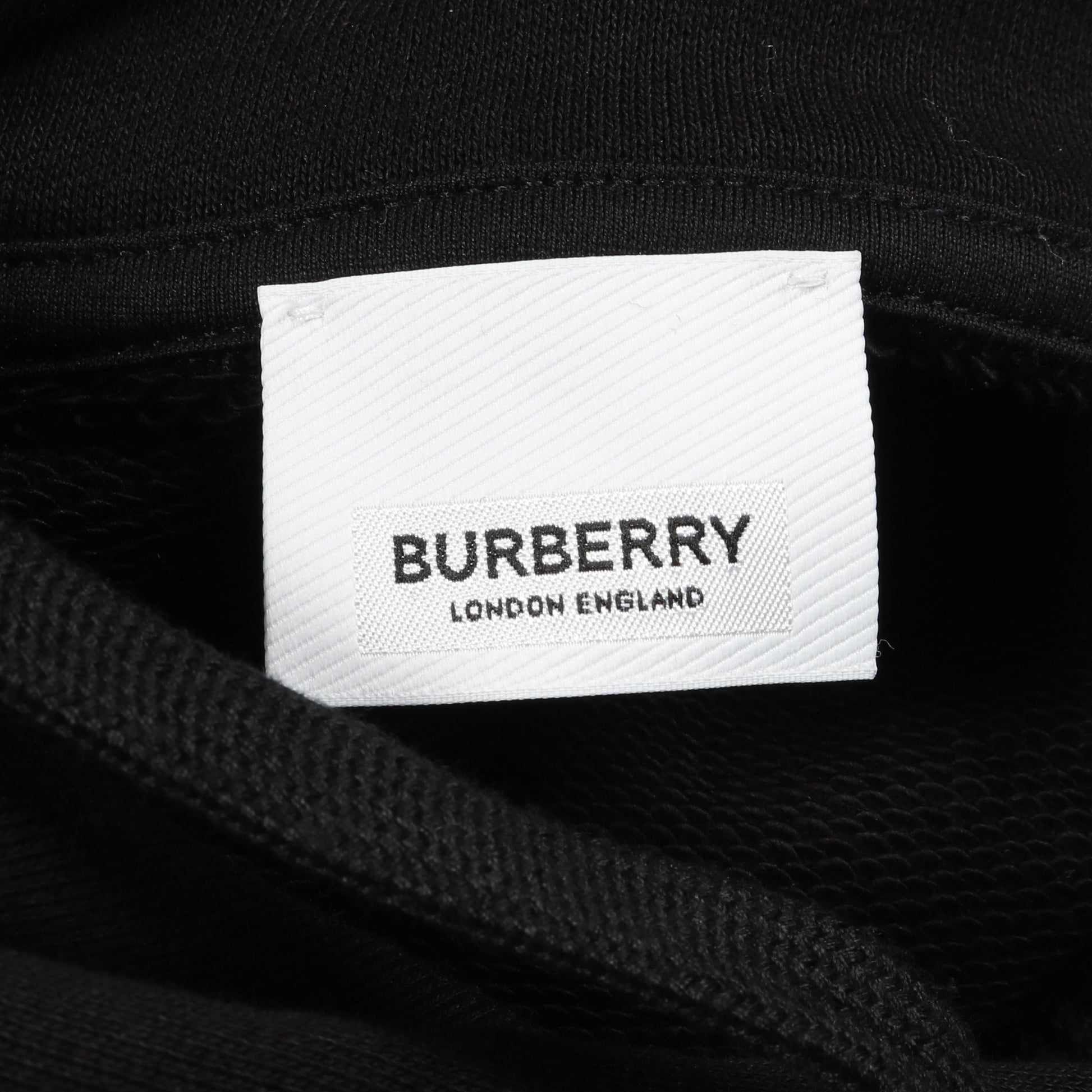 POULTER HFH ホースフェリープリント プルオーバーパーカー コットン ブラック バーバリー トップス BURBERRY