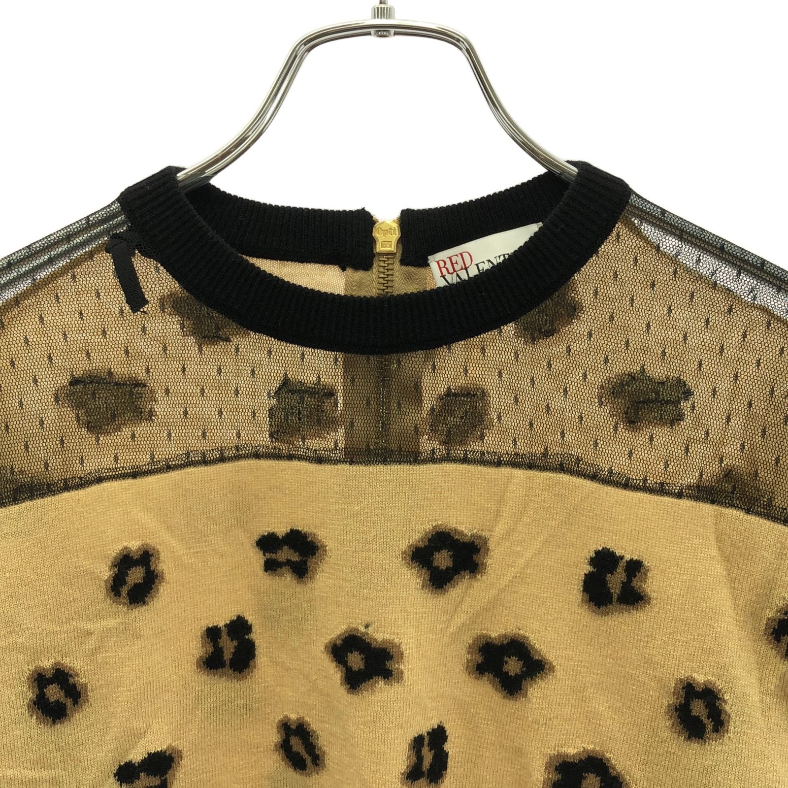 ニット ニット ウール ブラウン レッドヴァレンティノ – RECLO 