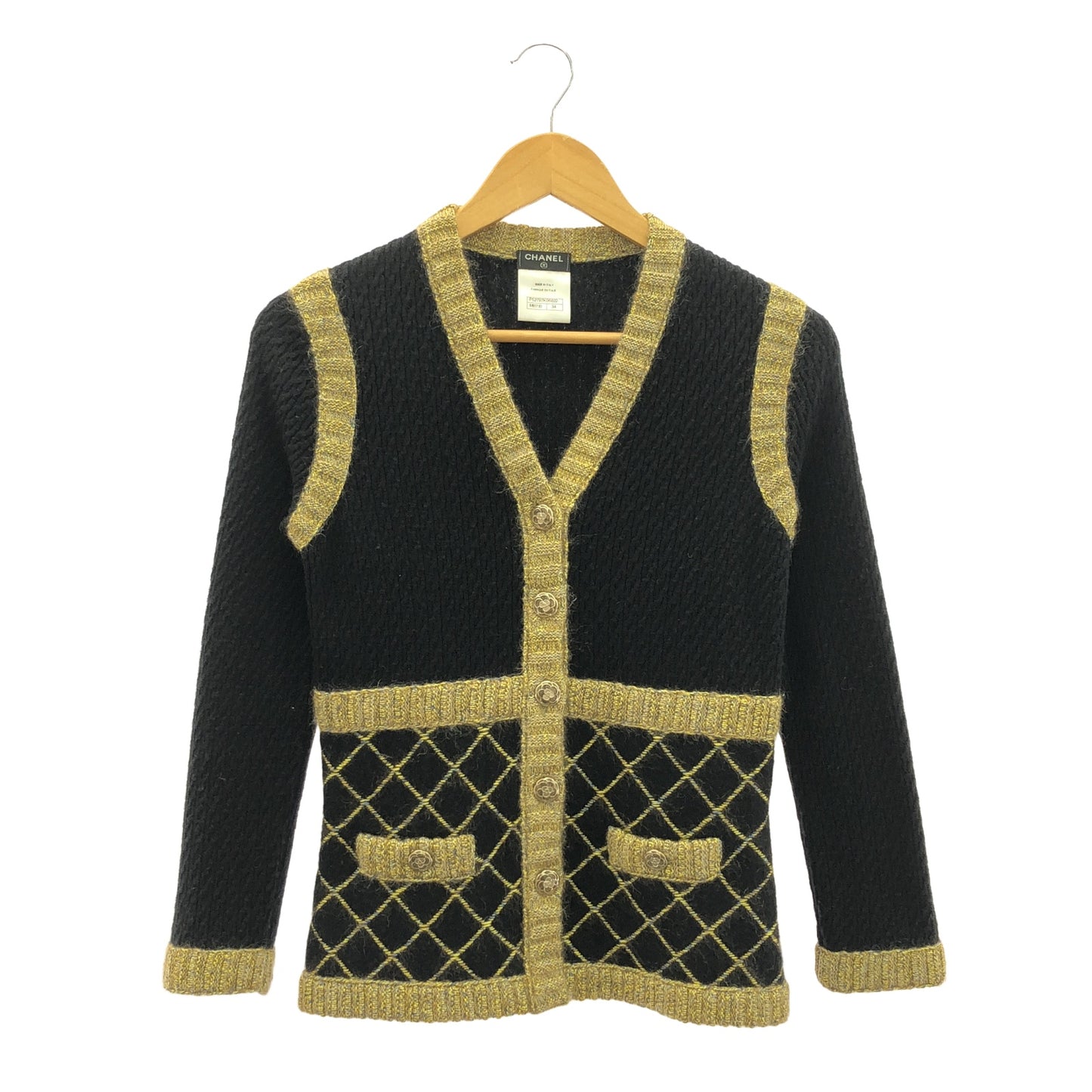 カーディガン シルク ブラック シャネル トップス CHANEL