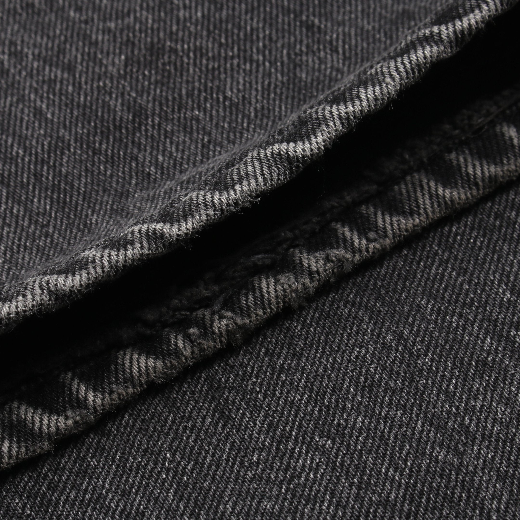 ワイド デニムパンツ ライオンボタン コットン グレー シャネル – RECLO