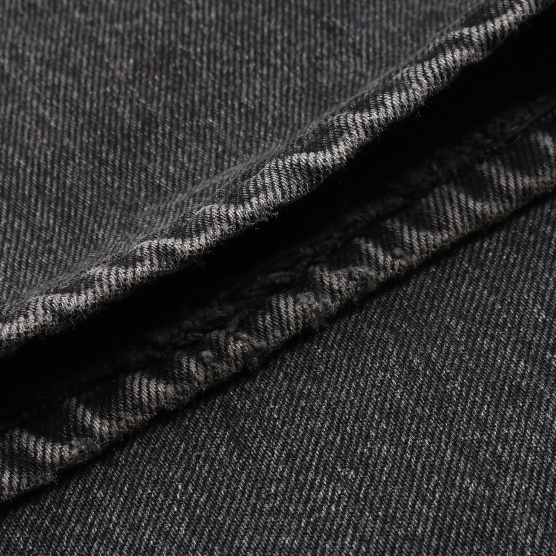 ワイド デニムパンツ ライオンボタン コットン グレー シャネル – RECLO 