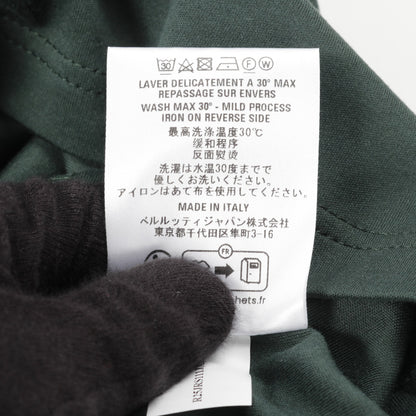 Tシャツ クルーネック 半袖 コットン ダークグリーン ベルルッティ トップス Berluti