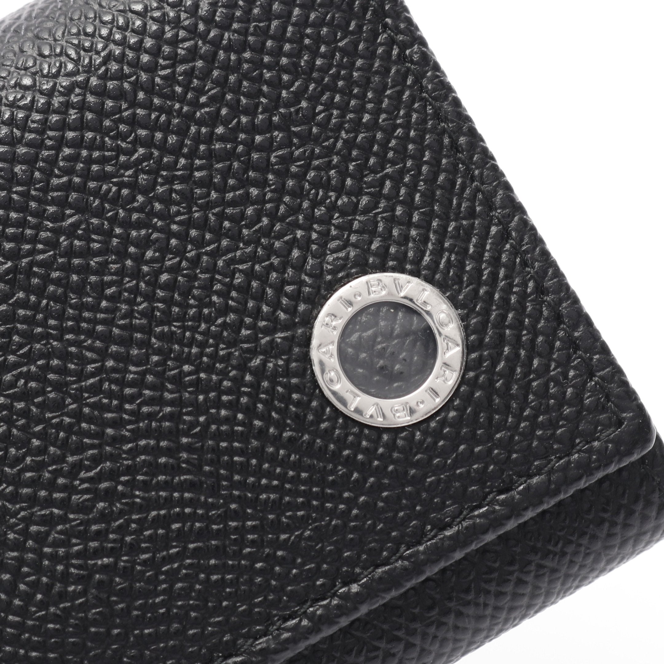 新品✨ブルガリ キーケース 6連 ロゴクリップ グレインレザー