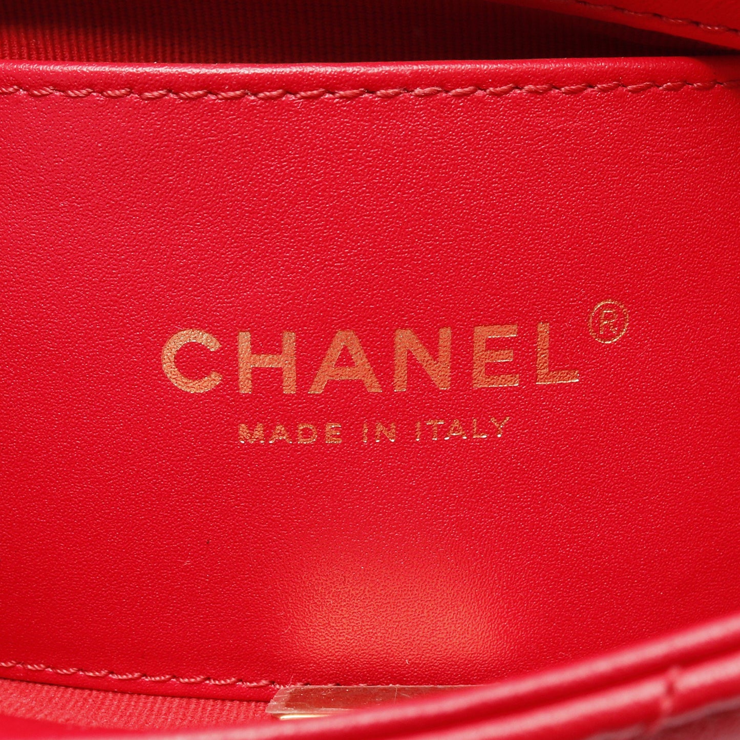 マトラッセ ハートロック チェーンショルダーバッグ ラムスキン レッド ゴールド金具 シャネル バッグ CHANEL