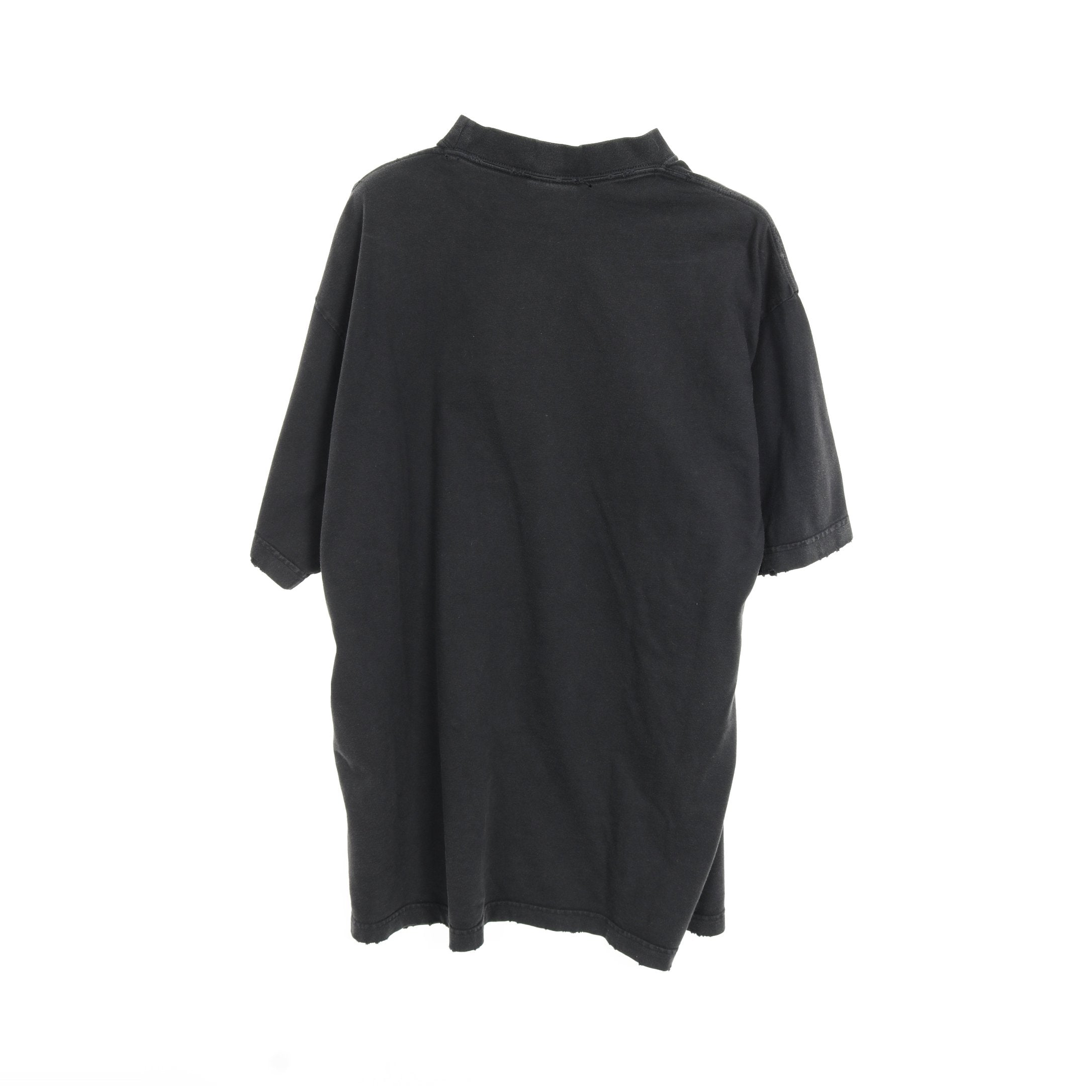 カレッジロゴ Tシャツ クルーネック 半袖 コットン ブラック グレー