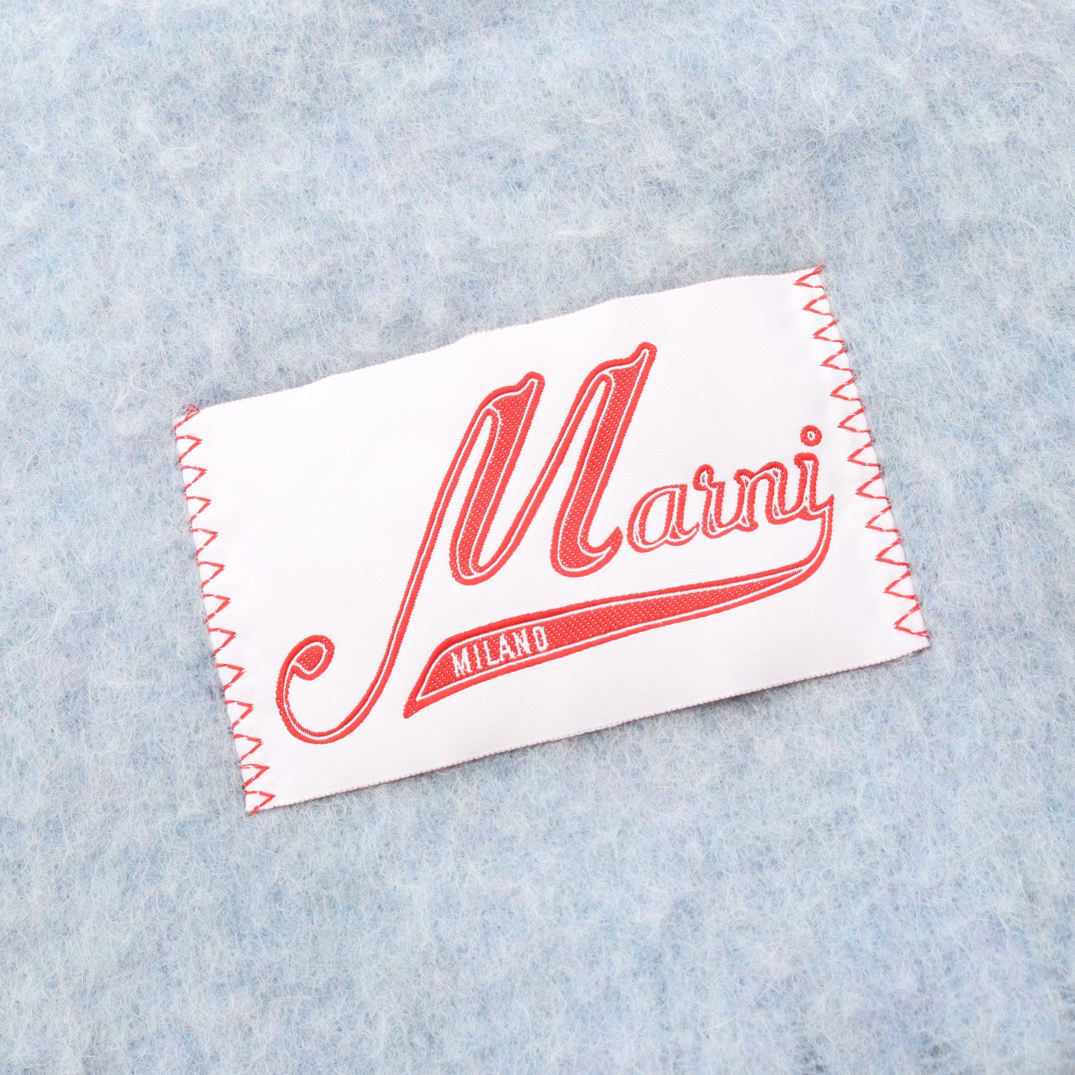 スカーフ マフラー アルパカ ナイロン ブルーグレー マルニ – RECLO