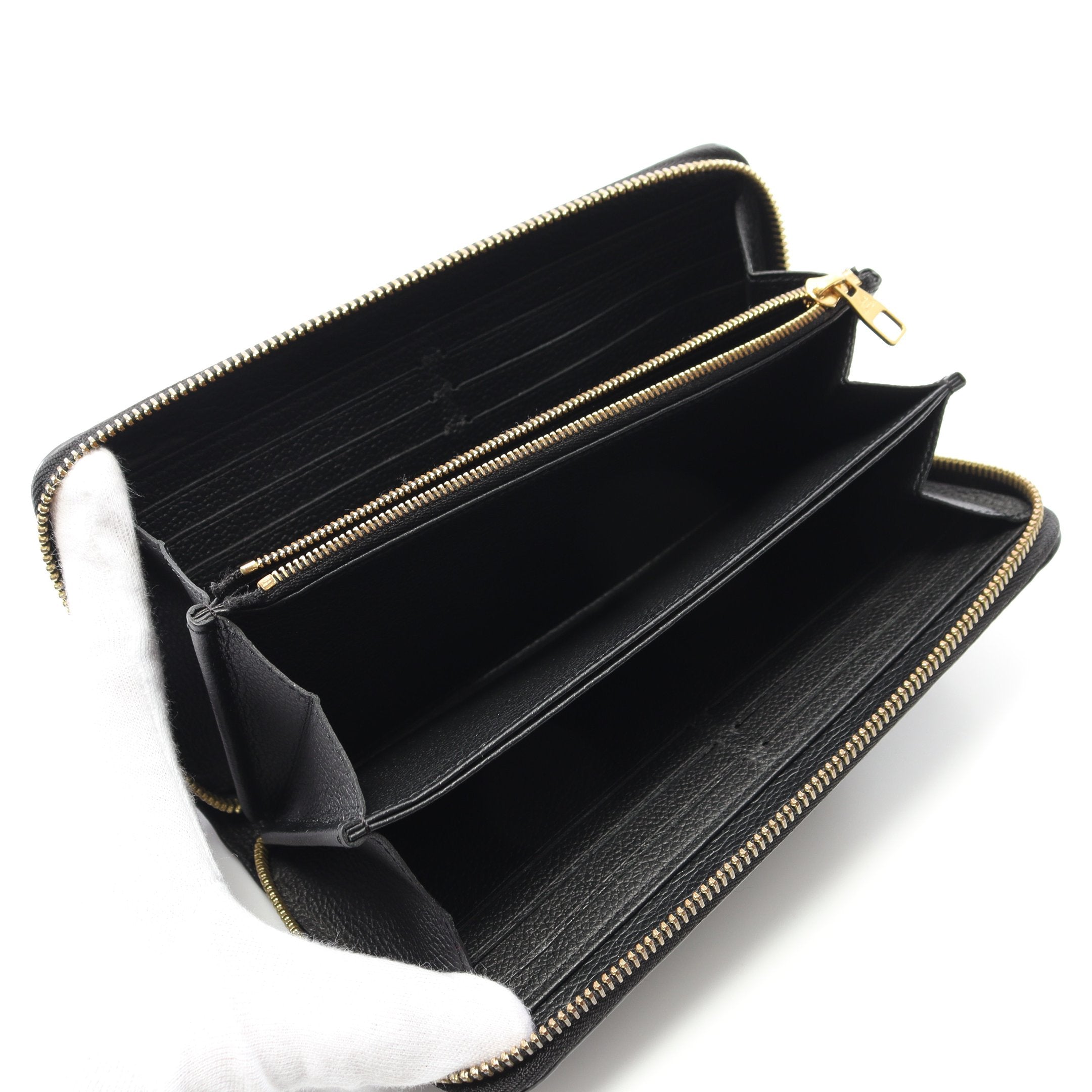 ジッピーウォレット モノグラムアンプラント ノワール ラウンド