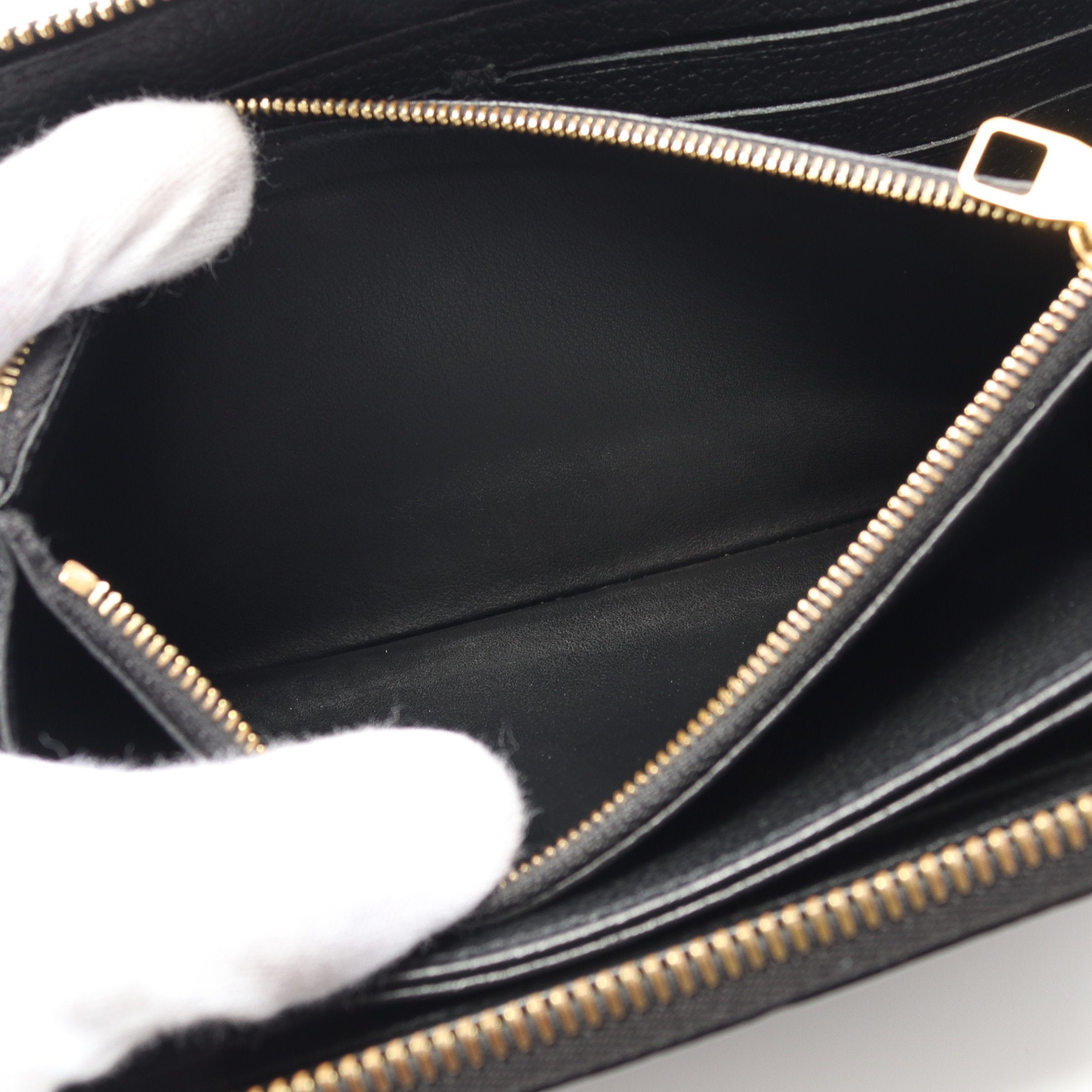 ジッピーウォレット モノグラムアンプラント ノワール ラウンド