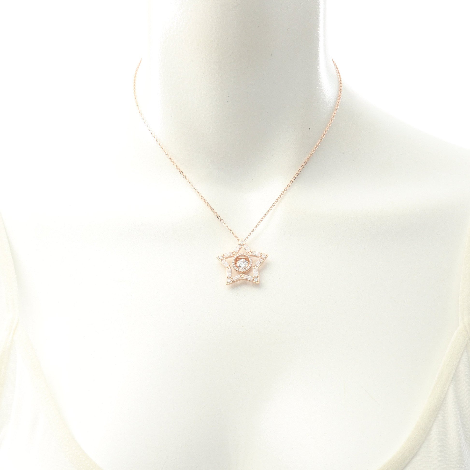 Stellaセット ピアス ネックレス GP ラインストーン ゴールド クリア 2点セット スワロフスキー アクセサリー SWAROVSKI