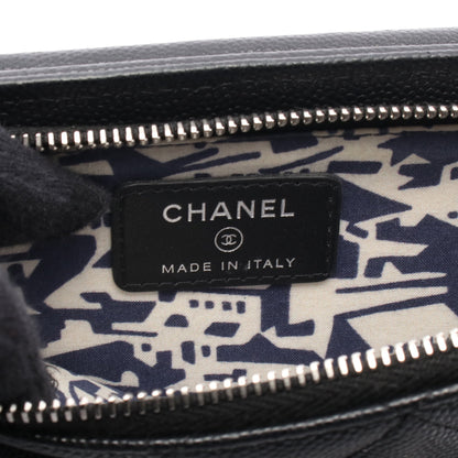マトラッセ フォンショルダー チェーンショルダーバッグ キャビアスキン ブラック シルバー金具 シャネル バッグ CHANEL