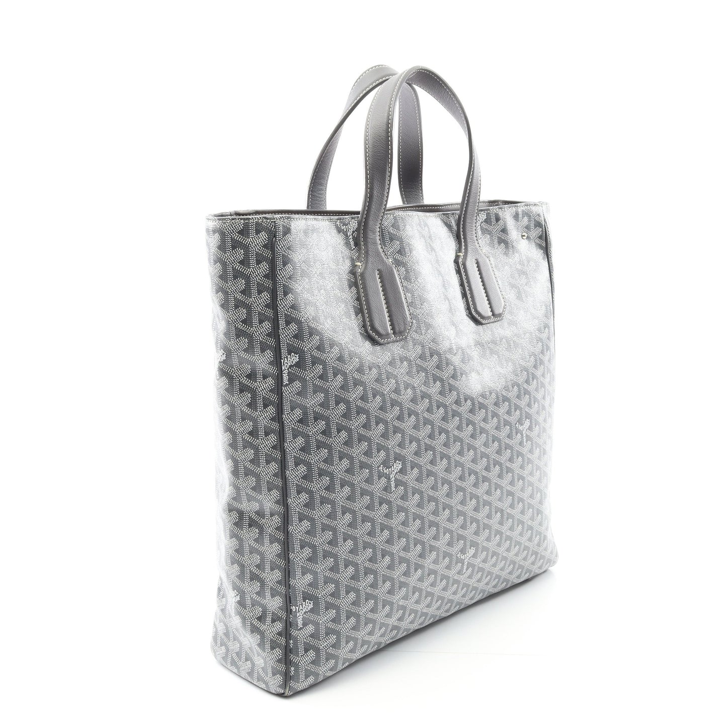サック ヴォルテール ハンドバッグ トートバッグ コーティングキャンバス レザー グレー ホワイト ゴヤール バッグ GOYARD